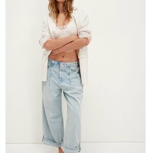 We The Free Light Blue Wide Leg Jeans